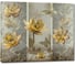 Картина ООО Первое ателье Лотосы и бабочки в золотом цвете 72x60 см ps97397-2 1