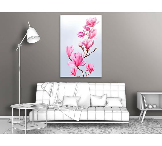 Картина ООО Первое ателье Веточка магнолии 35x53 см ps97346-1