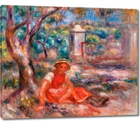 Картина-репродукция ООО Первое ателье Девушка у подножия дерева 35x29 см ps111159-1