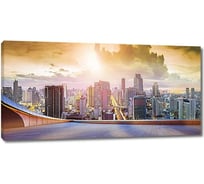 Картина ООО Первое ателье Вид на мегаполис со смотровой площадки 115x58 см ps78676-5