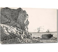 Картина-репродукция ООО Первое ателье Скалы и море, Сент-Адресс 35x23 см ps143143-1