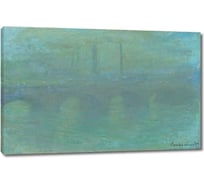 Картина-репродукция ООО Первое ателье Мост Ватерлоо, Лондон, в сумерках 60x39 см ps143126-3