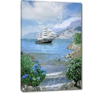 Картина ООО Первое ателье Парусник в бухте 35x53 см ps69509-1
