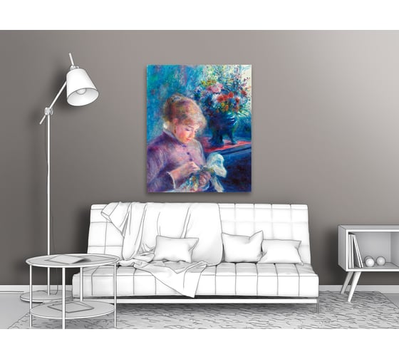 Картина-репродукция ООО Первое ателье Молодая женщина за шитьем 79x98 см ps144106-4 1