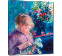 Картина-репродукция ООО Первое ателье Молодая женщина за шитьем 35x43 см ps144106-1