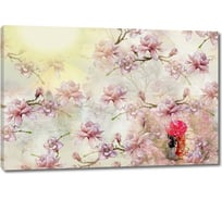 Картина ООО Первое ателье Ветки с цветущей магнолией на солнце 115x77 см ps78665-5