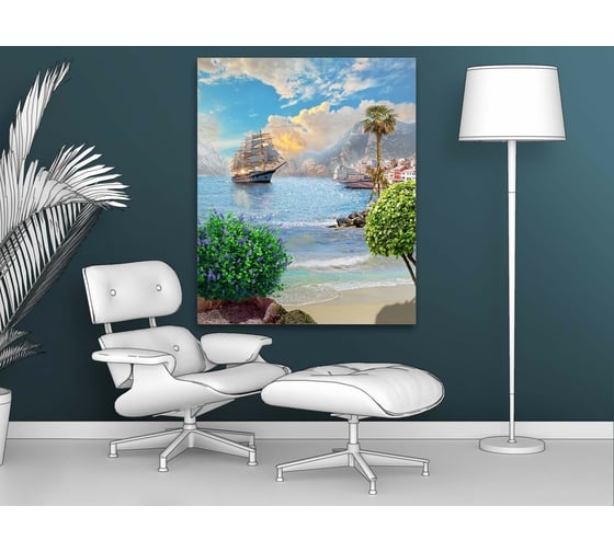 Картина ООО Первое ателье Бриг в бухте 79x98 см ps69507-4