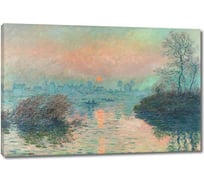 Картина-репродукция ООО Первое ателье Закат на Сене, Лавакур 35x23 см ps143178-1