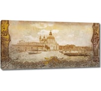 Картина ООО Первое ателье Вид на прекрасную архитектуру с набережной 35x18 см ps28507-1