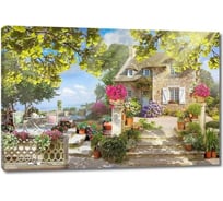 Картина ООО Первое ателье Дом с открытой террасой 35x23 см ps14421-1