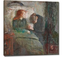 Картина-репродукция ООО Первое ателье Больной ребенок 115x115 см ps139374-5