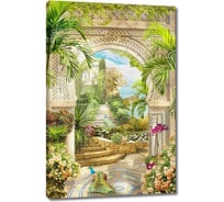 Картина ООО Первое ателье Проход через арку на цветочной улице 39x60 см ps28501-2
