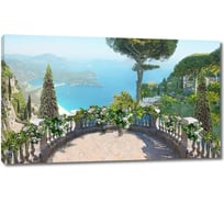 Картина ООО Первое ателье Вид с закругленной террасы на море 35x21 см ps28459-1