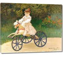 Картина-репродукция ООО Первое ателье Жан Моне на механической лошадке 115x94 см ps110978-5