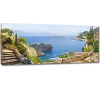 Картина ООО Первое ателье Вид с террасы на бескрайнее море 60x26 см ps28433-3