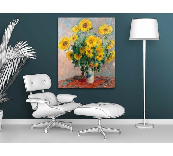 Картина-репродукция ООО Первое ателье Подсолнухи 35x43 см ps109403-1