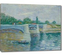 Картина-репродукция ООО Первое ателье Сена с мостом Гранд-Жатт 35x28 см ps106058-1