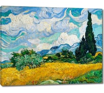 Картина-репродукция ООО Первое ателье Пшеничное поле с кипарисами 60x47 см ps143073-3