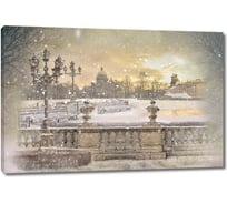 Картина ООО Первое ателье Вид с набережной на Медного Всадника 90x60 см ps28811-2