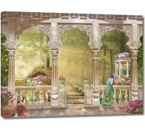 Картина ООО Первое ателье Резные колонны на веранде 79x60 см ps28488-2