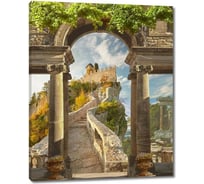Картина ООО Первое ателье Дорога через арку к замку 48x60 см ps28420-2