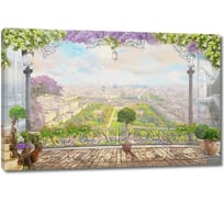 Картина ООО Первое ателье Вид на весь город с большого балкона 35x23 см ps28499-1