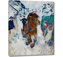 Картина-репродукция ООО Первое ателье Лошадь галопом 80x97 см ps139362-4
