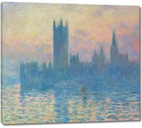 Картина-репродукция ООО Первое ателье Здание парламента. Закат 35x31 см ps111004-1