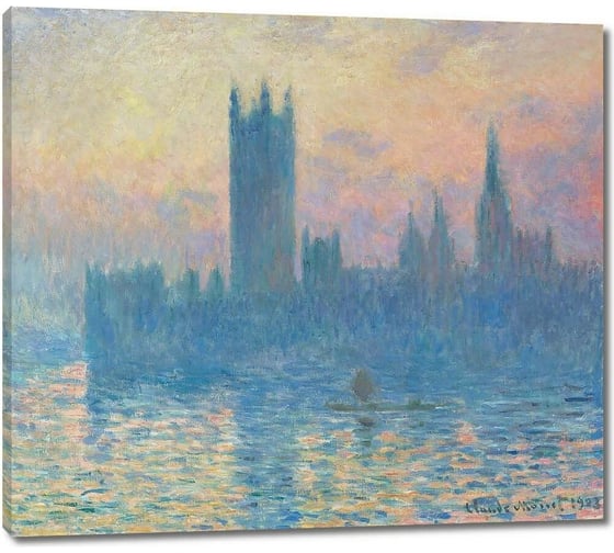 Картина-репродукция ООО Первое ателье Здание парламента. Закат 35x31 см ps111004-1 1