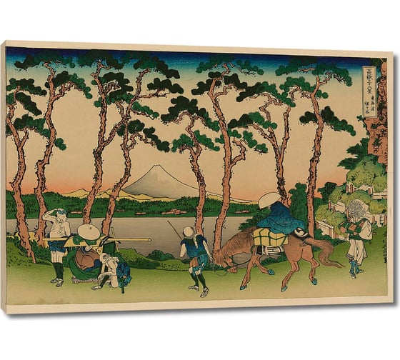 Картина-репродукция ООО Первое ателье Район Ходогая, дорога Токайдо 80x56 см ps109215-4 1