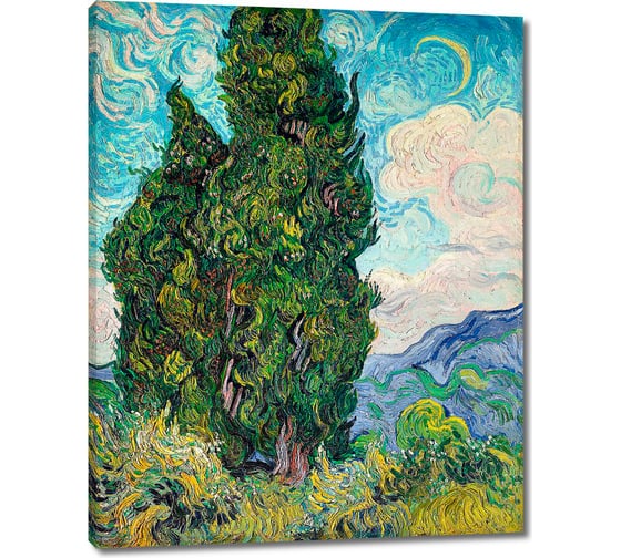 Картина-репродукция ООО Первое ателье Кипарисы 48x60 см ps143082-2 1