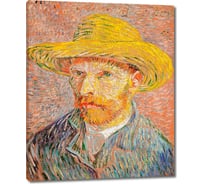 Картина-репродукция ООО Первое ателье Автопортрет в соломенной шляпе 60x76 см ps111290-3