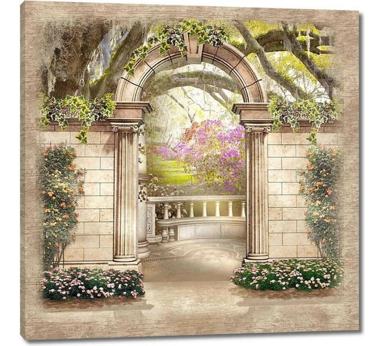 Картина ООО Первое ателье Вид через арку на сад 80x79 см ps28510-4 1
