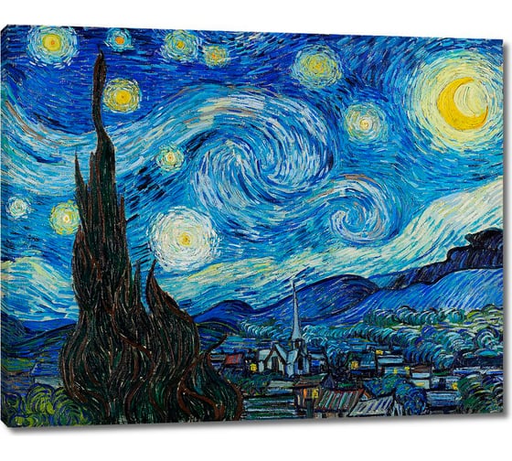 Картина-репродукция ООО Первое ателье Звездная ночь 60x48 см ps106077-3 1