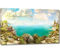 Картина ООО Первое ателье Вид с живописной террасы на море 96x60 см ps28428-2