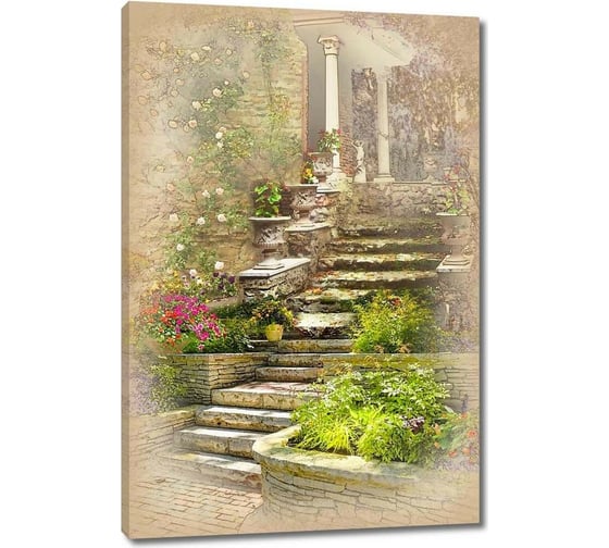 Картина ООО Первое ателье Лестница ведущая к дому 35x53 см ps28522-1 1