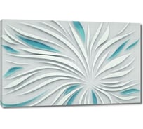 Картина ООО Первое ателье Гипсовый цветок с волнистыми лепестками 60x38 см ps140148-3