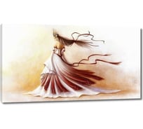 Картина ООО Первое ателье Девушка в развевающемся платье 60x34 см ps28631-3