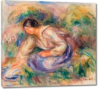 Картина-репродукция ООО Первое ателье Женщина в синей юбке 80x75 см ps111128-4