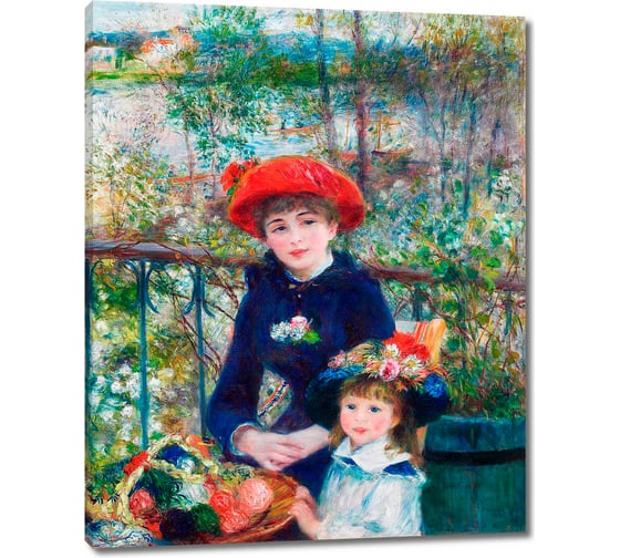 Картина-репродукция ООО Первое ателье Две сестры На террасе 48x60 см ps110273-2