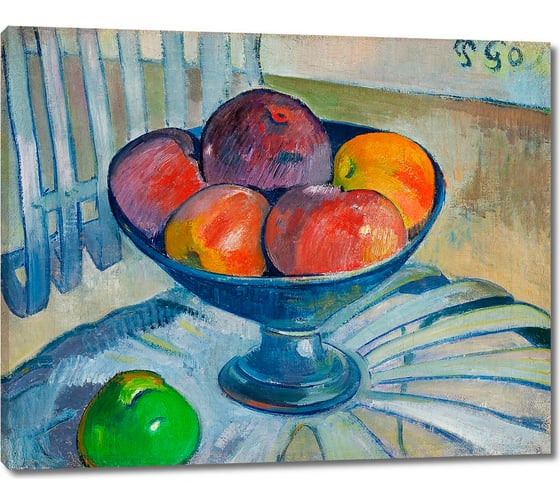 Картина-репродукция ООО Первое ателье Блюдо с фруктами на садовом стуле 74x60 см ps143309-2 1
