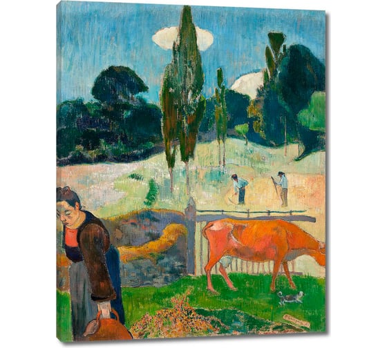 Картина-репродукция ООО Первое ателье Красная корова 35x44 см ps106093-1 1