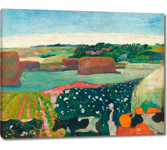 Картина-репродукция ООО Первое ателье Стога сена в Бретани 76x60 см ps143313-2 1