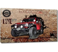 Картина ООО Первое ателье Люби свой джип 35x22 см ps94961-1