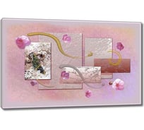 Картина ООО Первое ателье Абстрактные картинки с цветочками 35x23 см ps28549-1