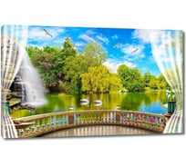 Картина ООО Первое ателье Веранда над озером 35x22 см ps136041-1