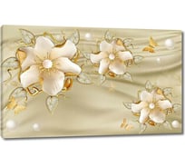 Картина ООО Первое ателье Красивые цветы на ткани 96x60 см ps94729-2