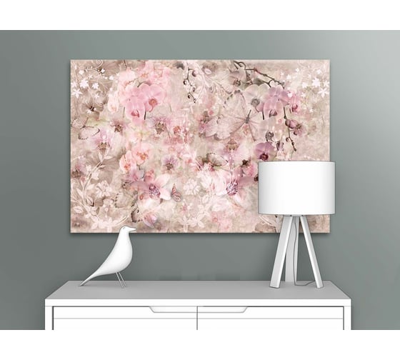 Картина ООО Первое ателье Нежные цветы с узорами 60x40 см ps28589-3