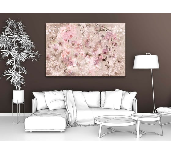 Картина ООО Первое ателье Нежные цветы с узорами 35x23 см ps28589-1