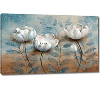 Картина ООО Первое ателье Объемные цветы 35x22 см ps95096-1